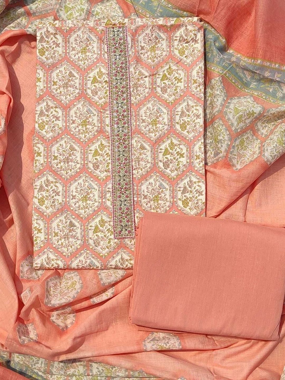 GC 80 BY GAURI COLLECTION Printed Pure Cotton Unstitched Dress Material