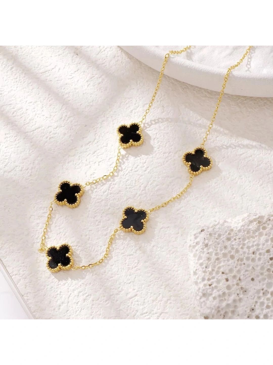Dreamy Clover Necklace SALTY Charm of the Night Clover Pendant Necklace