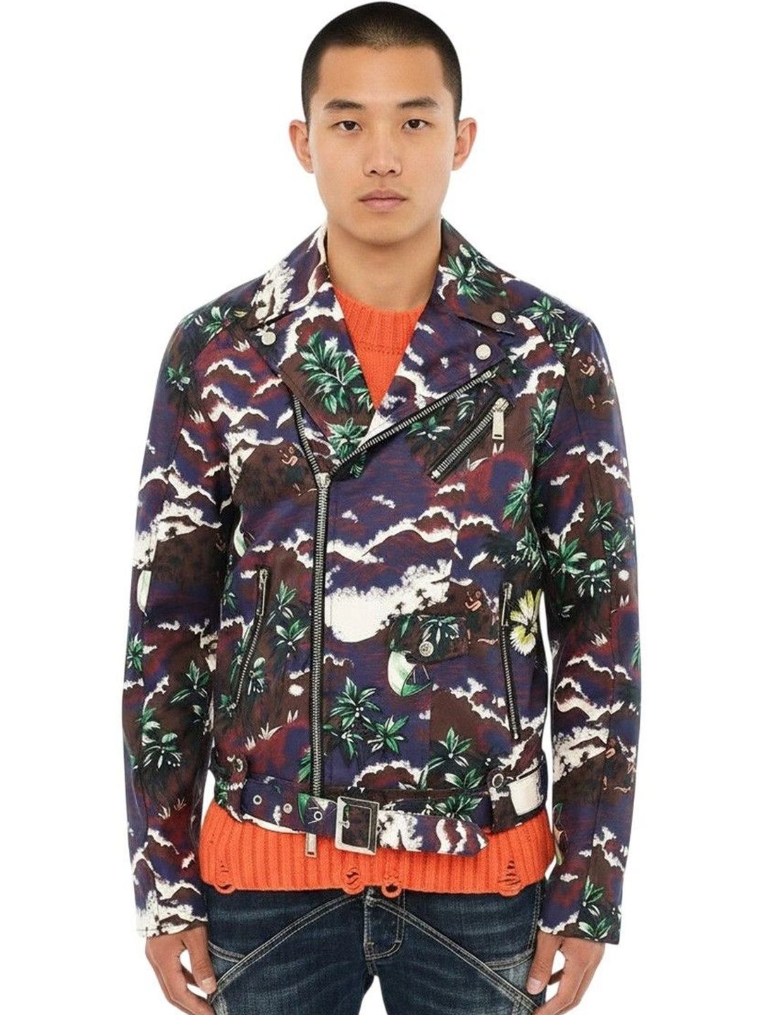 Dsquared2 Multicolor Notched Lapel Jacket