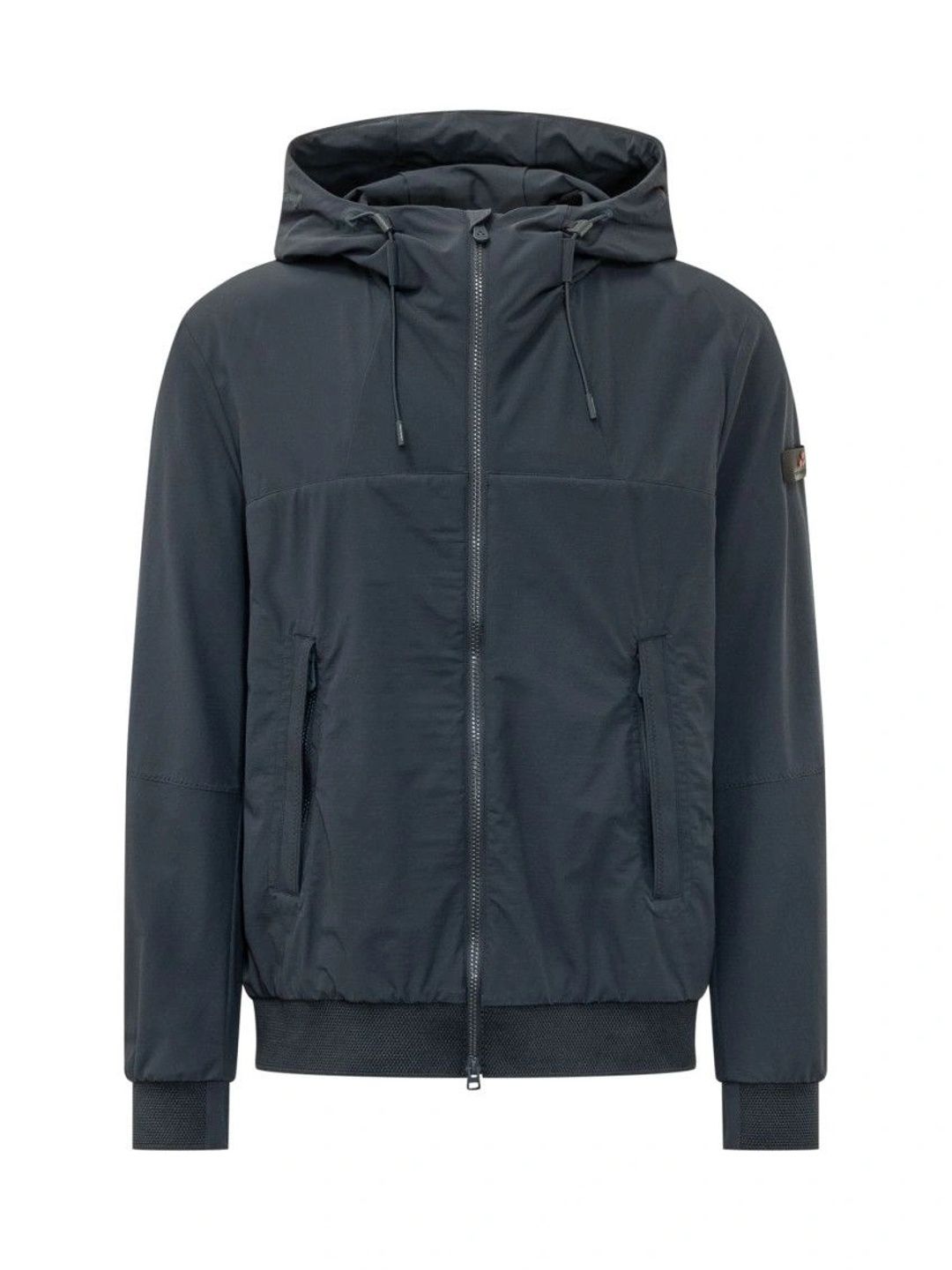 Peuterey Dark Blue Solid Hood Jacket