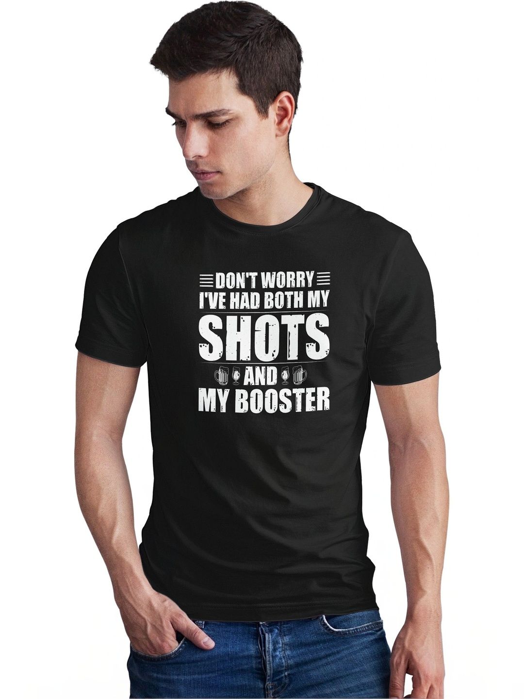 Seekbuylove Men Typography Printed Bio Finish T-shirt