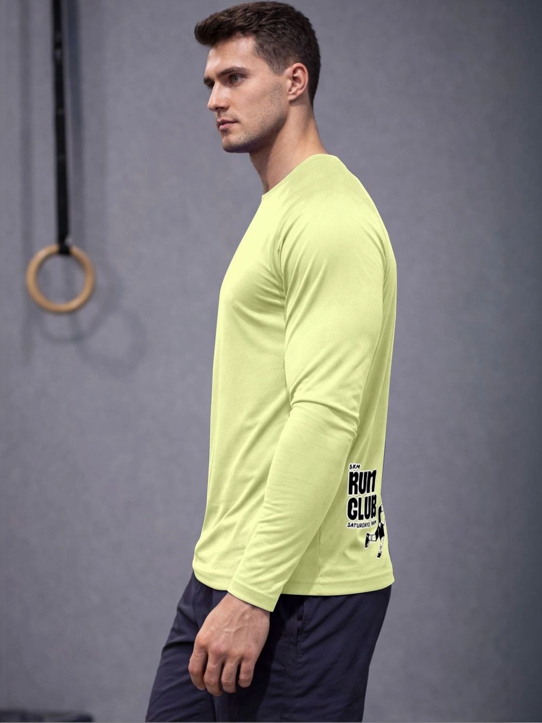 ENRIZZ X FITNESS EXCHANGE Men Printed Dri-FIT T-shirt