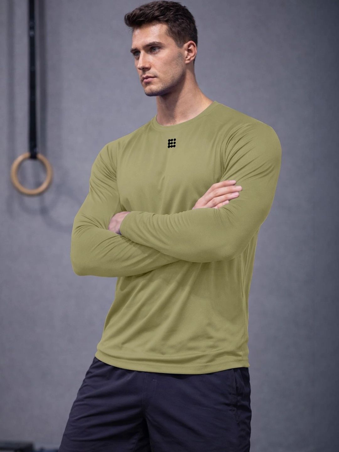ENRIZZ X FITNESS EXCHANGE Men Printed Dri-FIT T-shirt