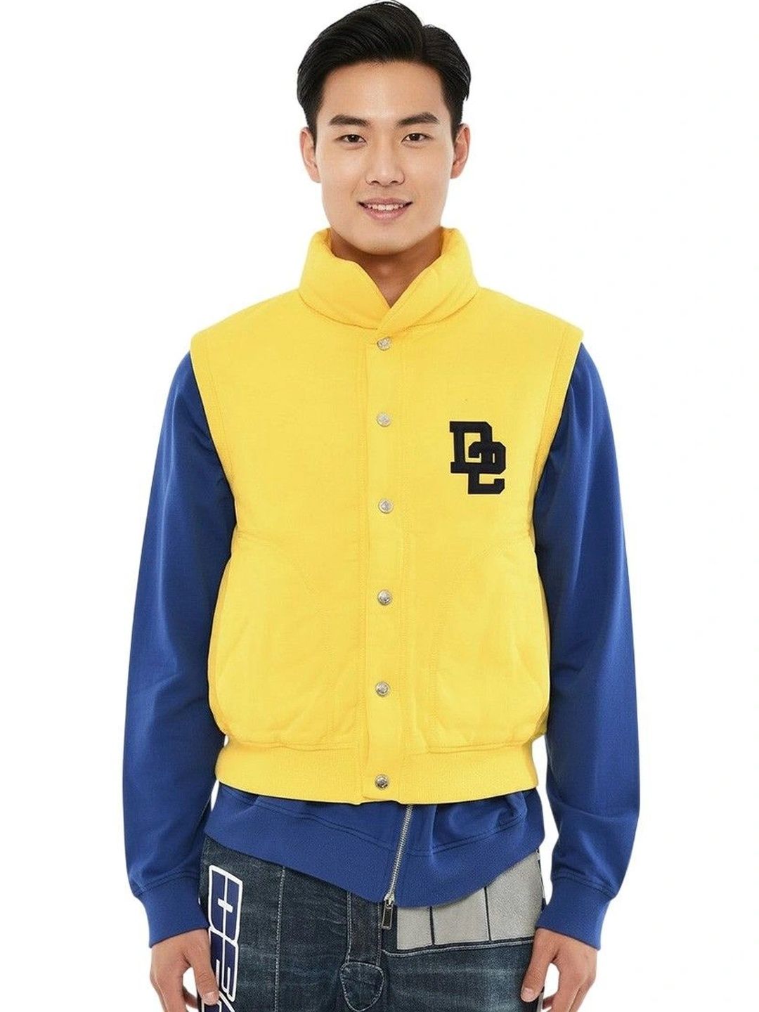 Dsquared2 Yellow Mock Collar Jacket