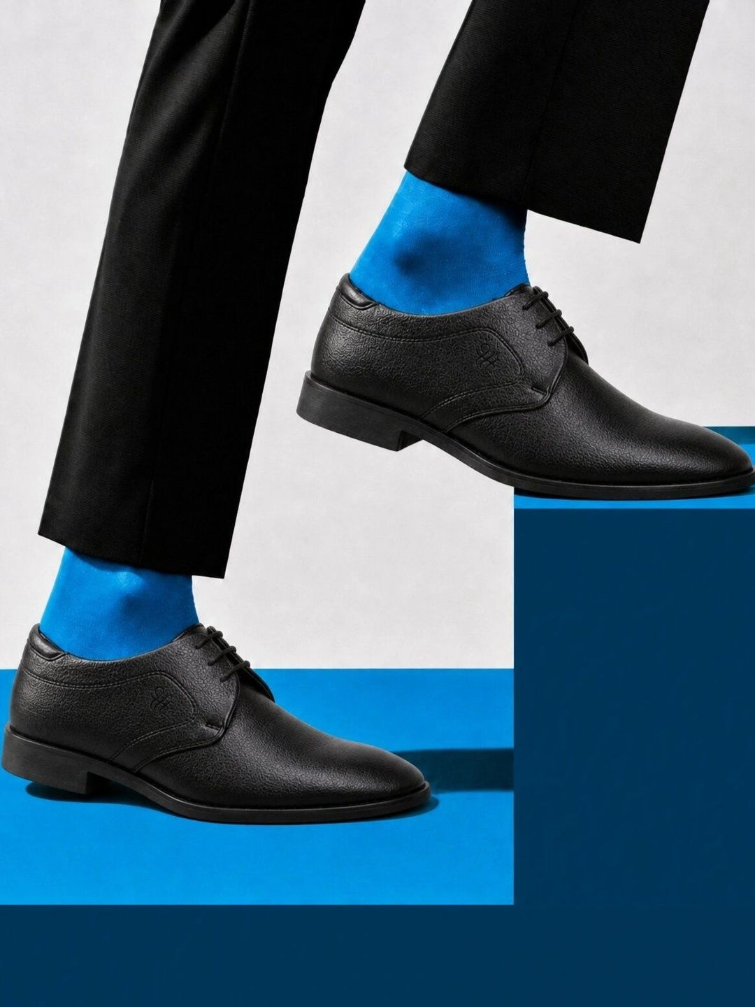 House of Pataudi Men Pointed Toe Formal Derbys