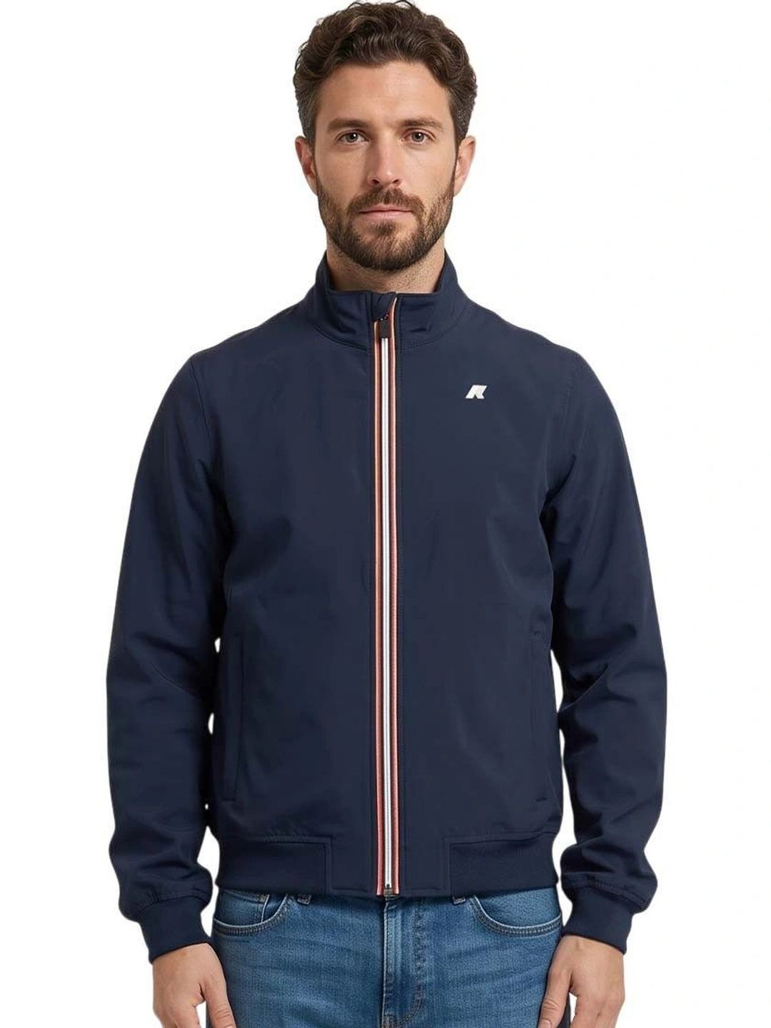 K-Way Navy Blue Regular Jacket