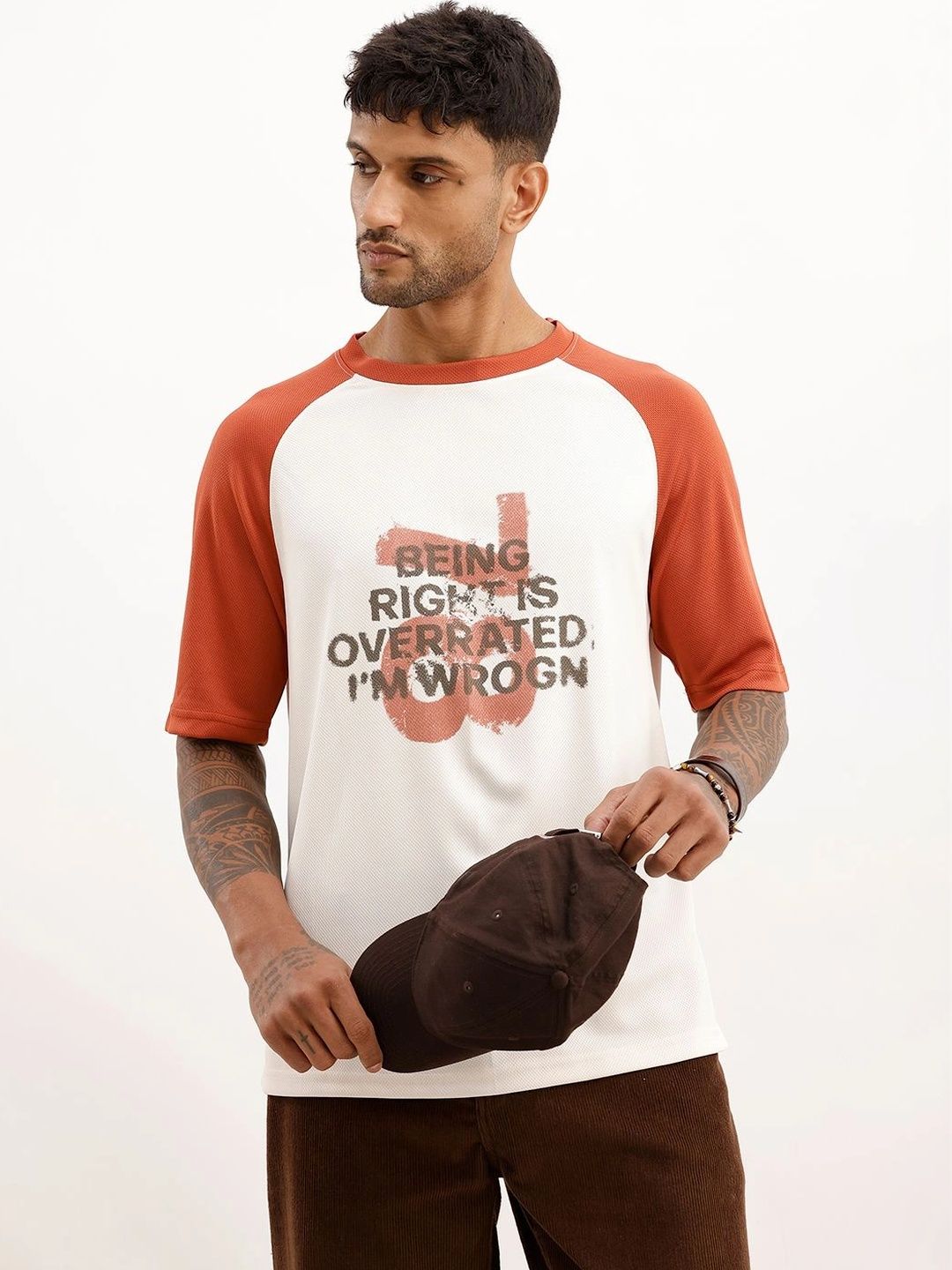 WROGN WROGN Men Typography Printed T-shirt