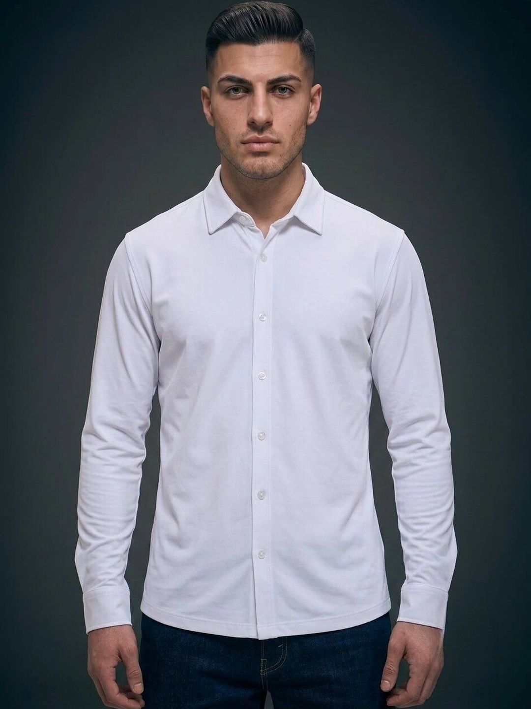 MAXZONE Men Slim Fit Casual Shirt