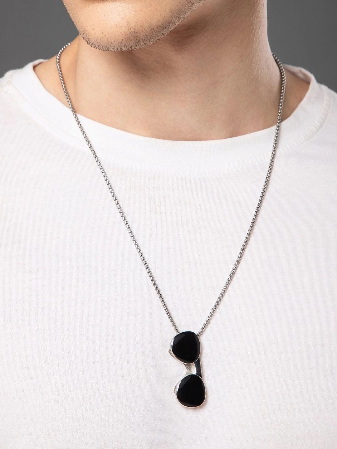 SALTY Men Stainless Steel Pendant with Chains