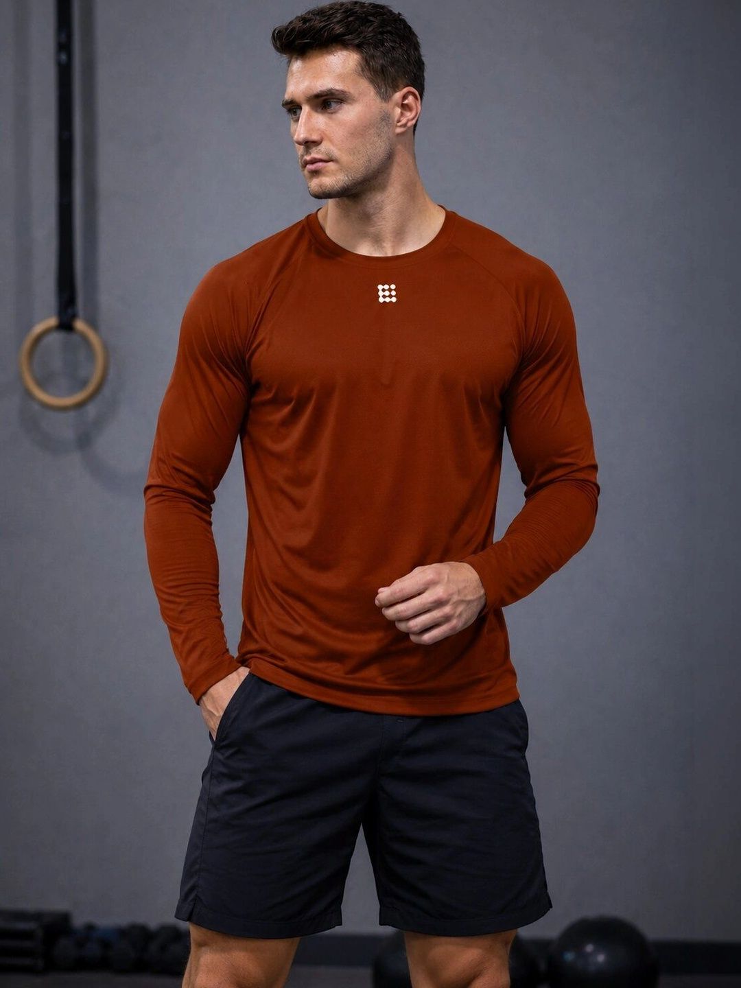 ENRIZZ X FITNESS EXCHANGE Men Printed Dri-FIT T-shirt