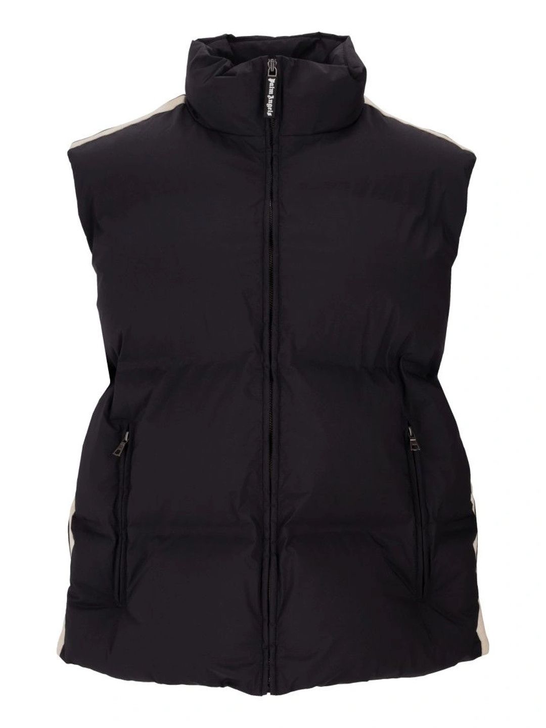 Palm Angels Black Mock Collar Jacket