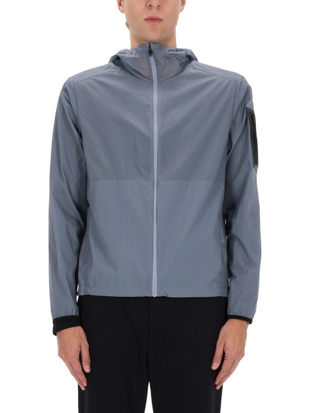 BOSS Grey Solid Hood Jacket