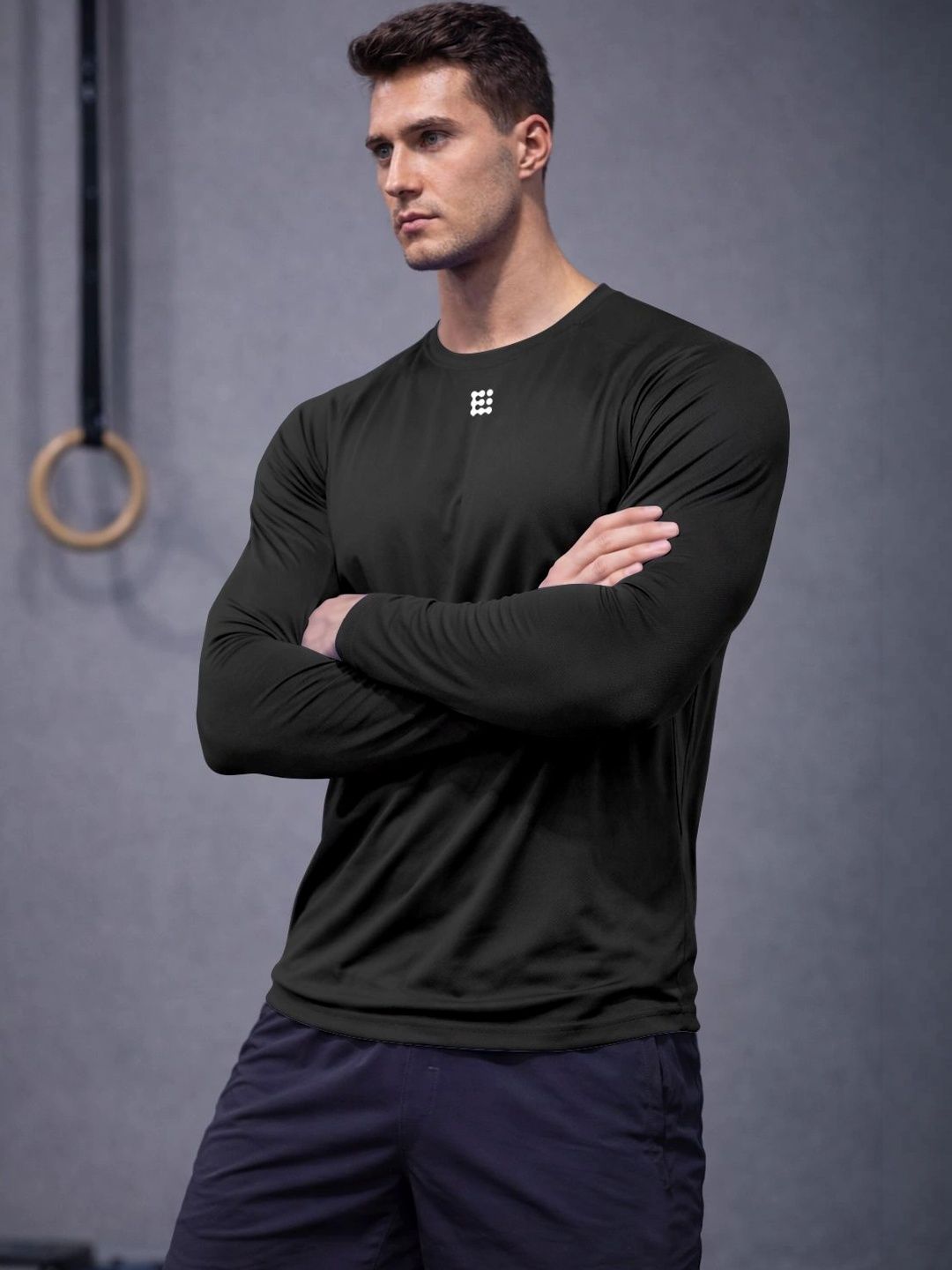 ENRIZZ X FITNESS EXCHANGE Men Printed Dri-FIT T-shirt