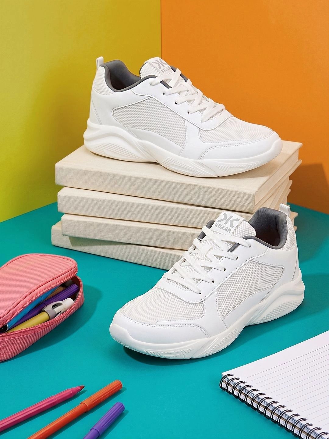 Killer Men Running Lace-Ups Non-Marking Shoes