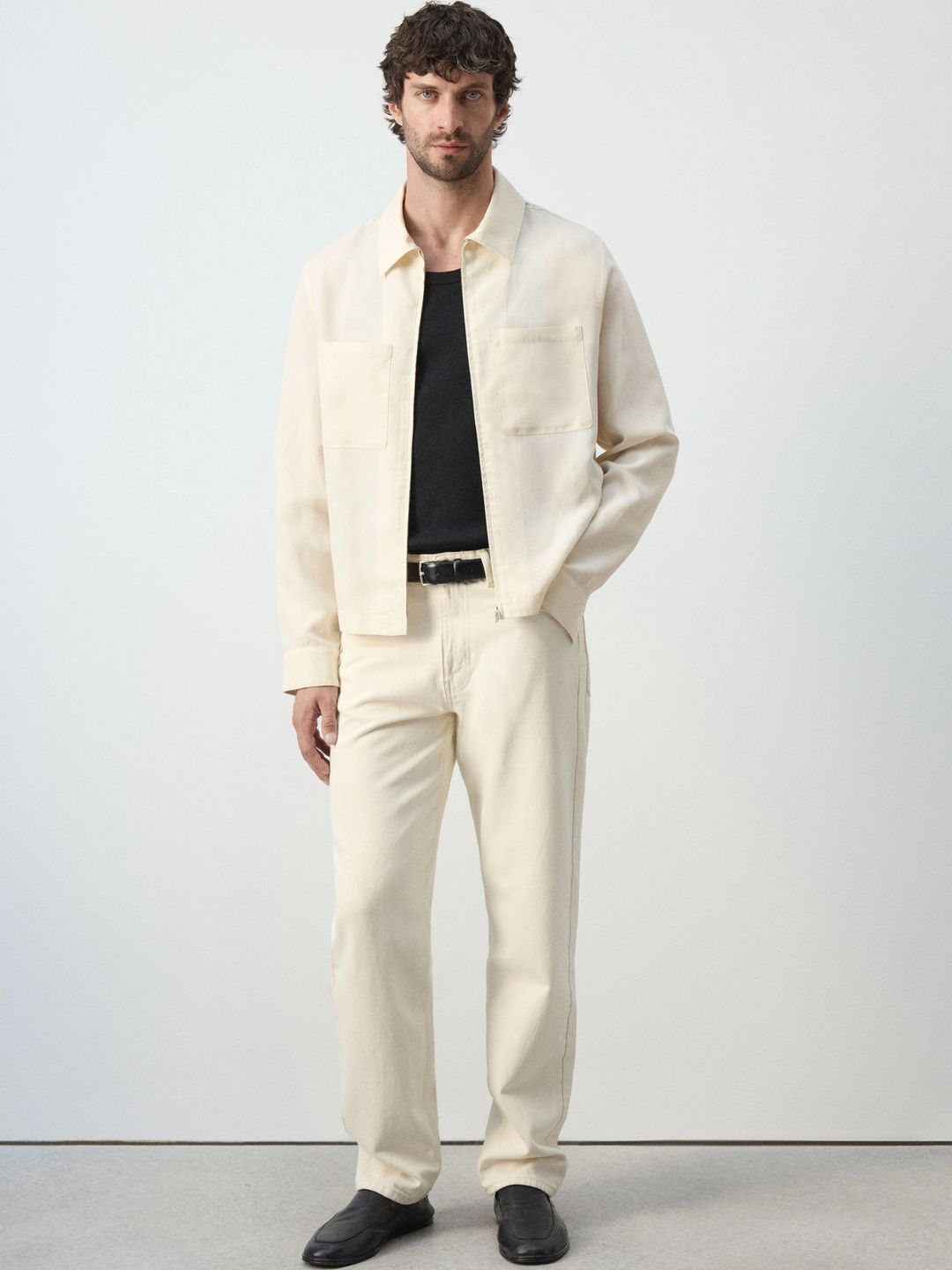 MANGO MAN Spread Collar Tailored Jacket