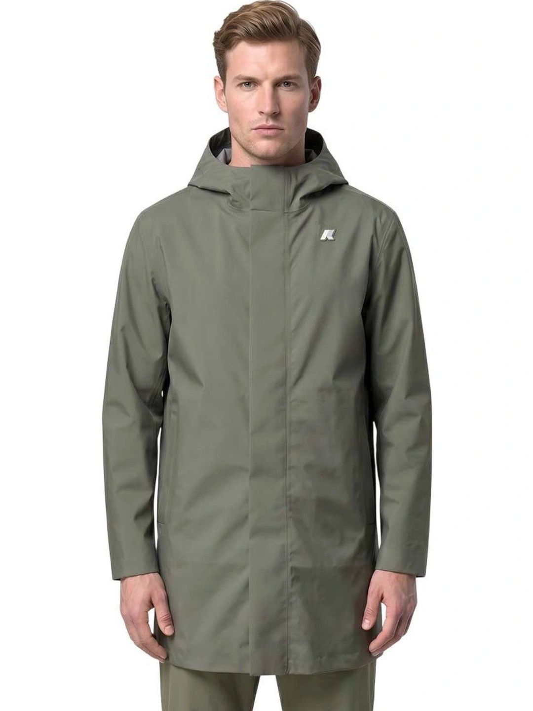 K-Way Green Hood Parka Jacket