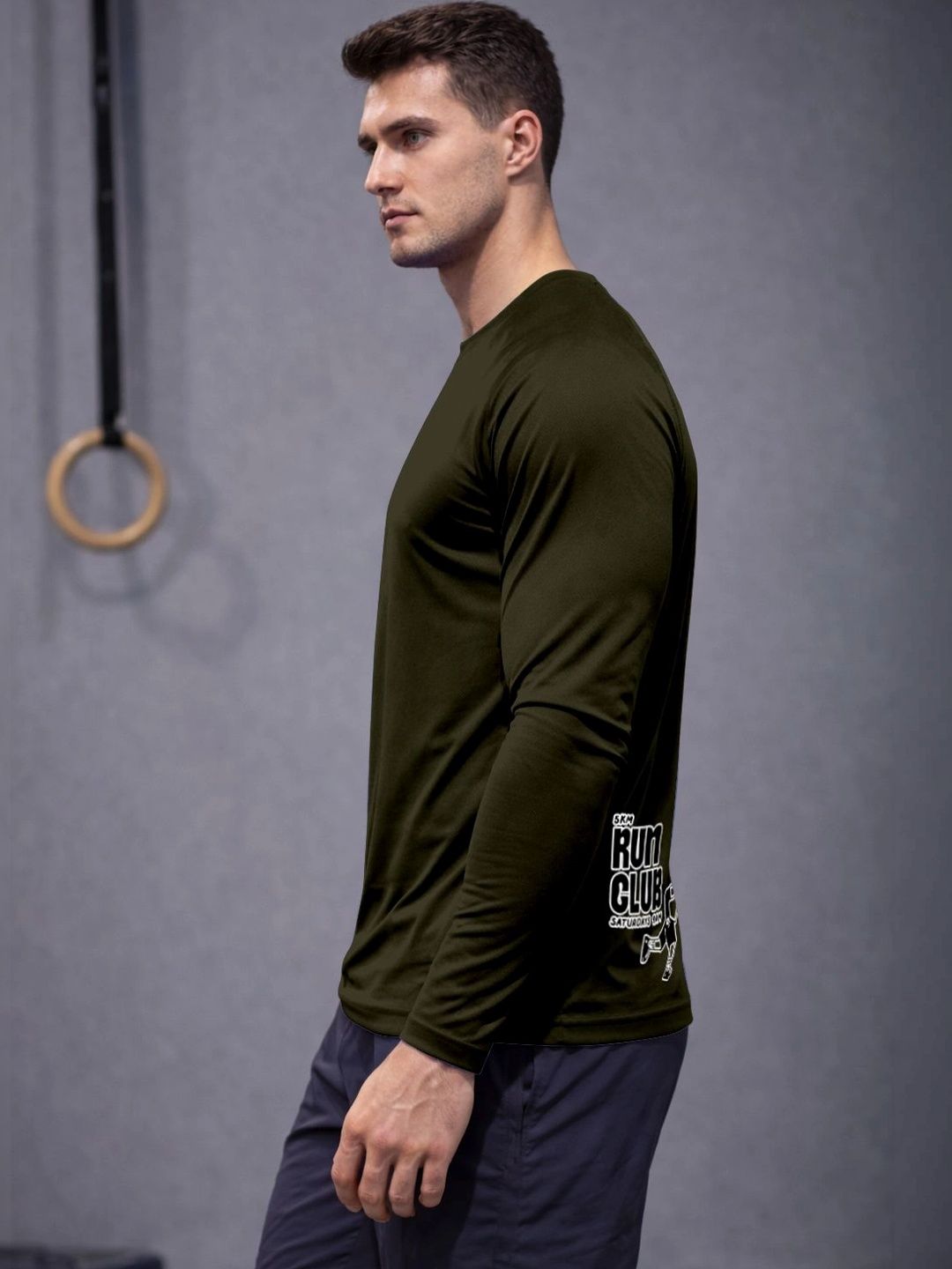 ENRIZZ X FITNESS EXCHANGE Men Printed Dri-FIT T-shirt