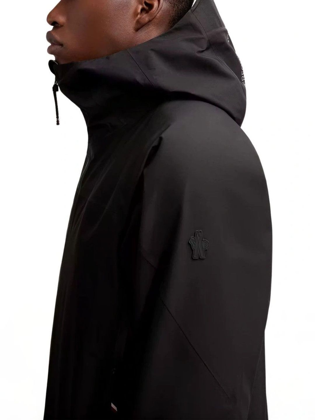 Moncler Black Printed Hooded Jacket