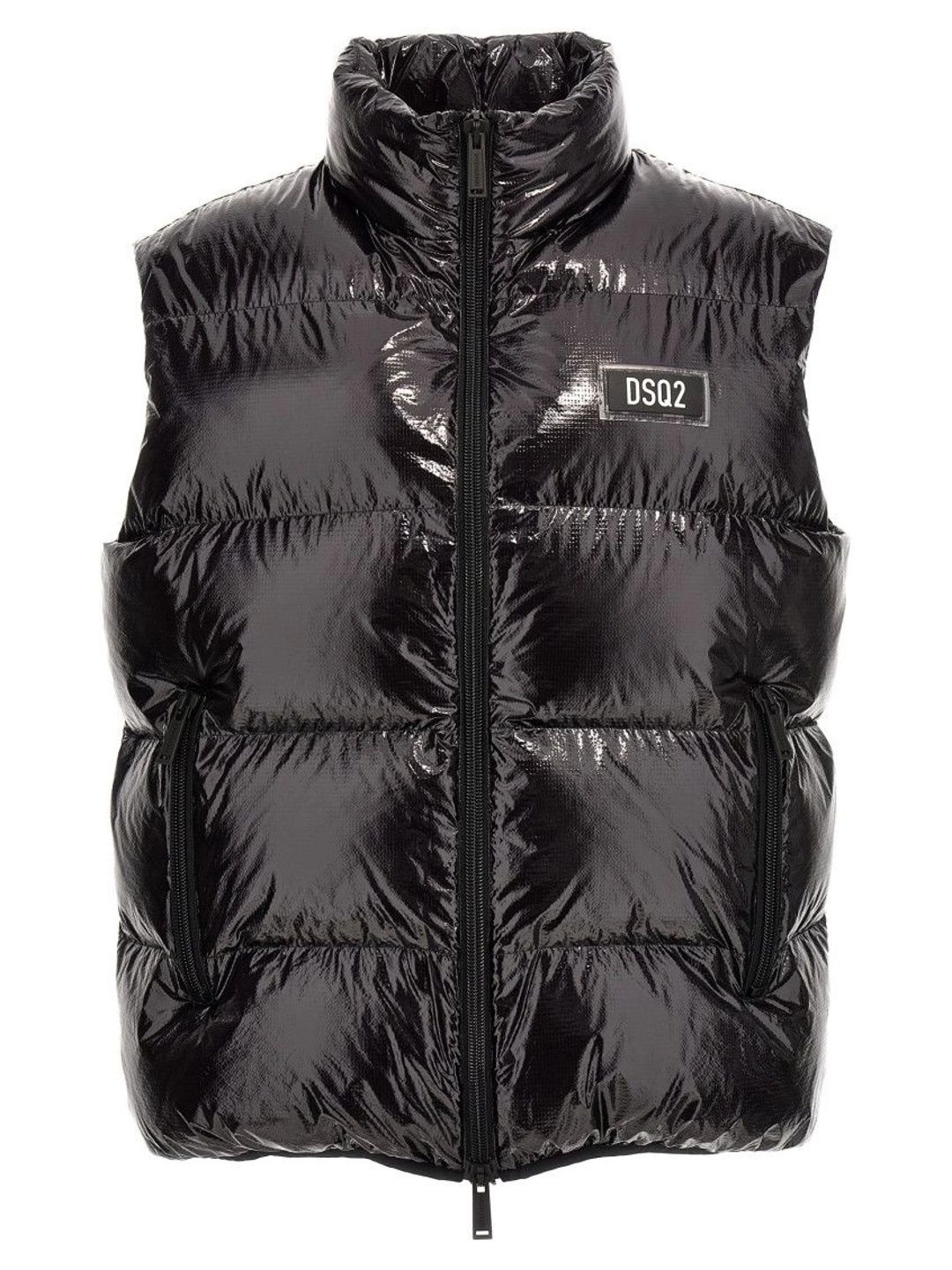 Dsquared2 Black Quilted Logo Jacket