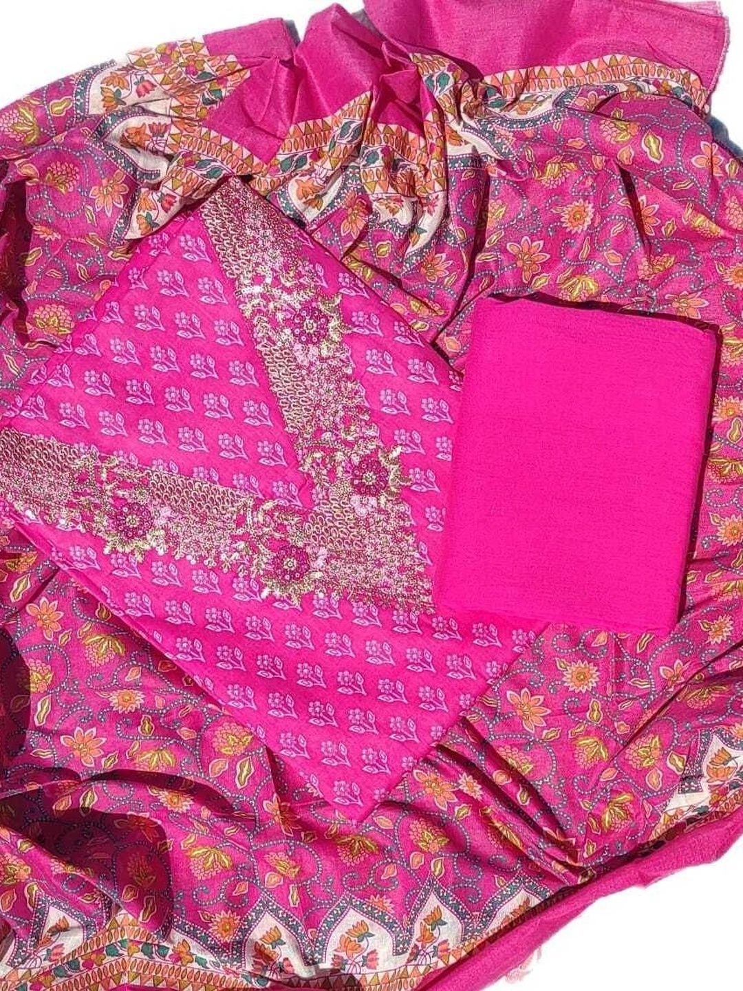 GC 80 BY GAURI COLLECTION Printed Pure Cotton Unstitched Dress Material