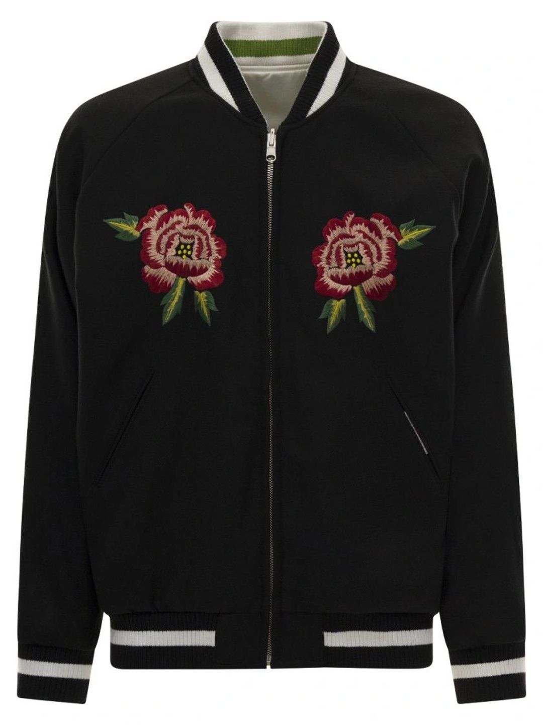 KENZO Men Woollen Bomber with Embroidered Jacket