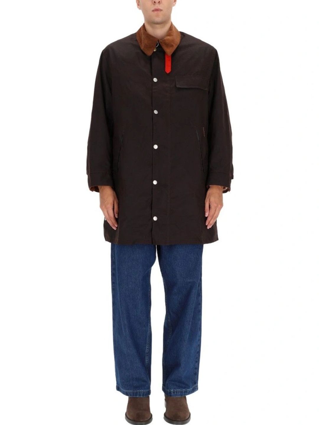 Barbour Dark Brown Shirt Collar Jacket
