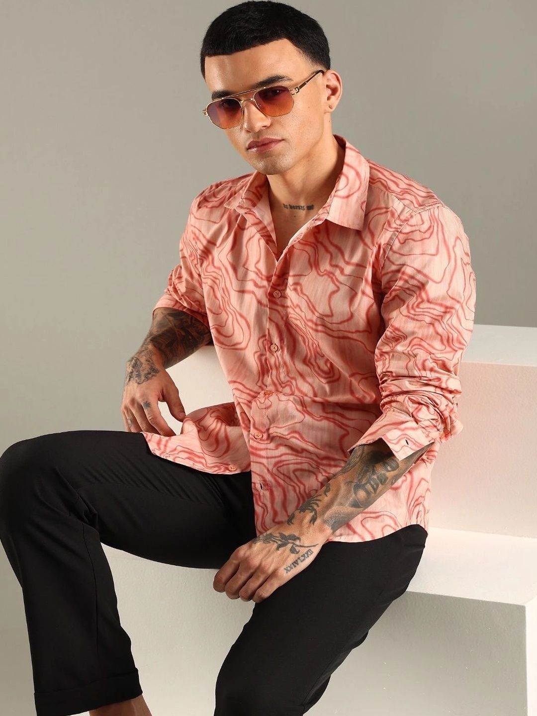 CLAZEP Men Relaxed Printed Casual Shirt