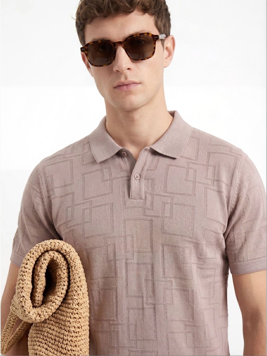 Monk Mode Men Polo Collar T-shirt