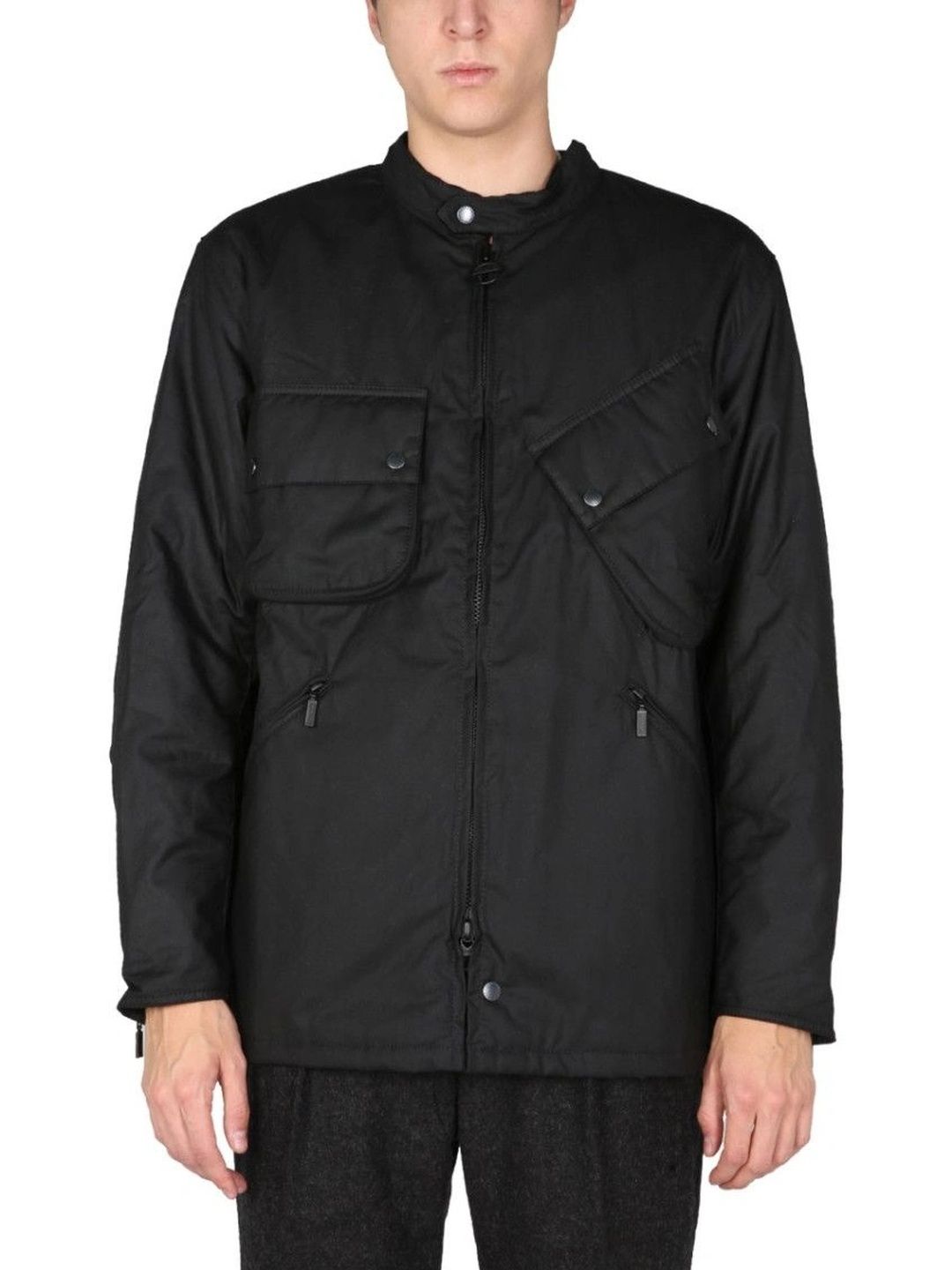 Barbour Black Mandarin Collar Jacket