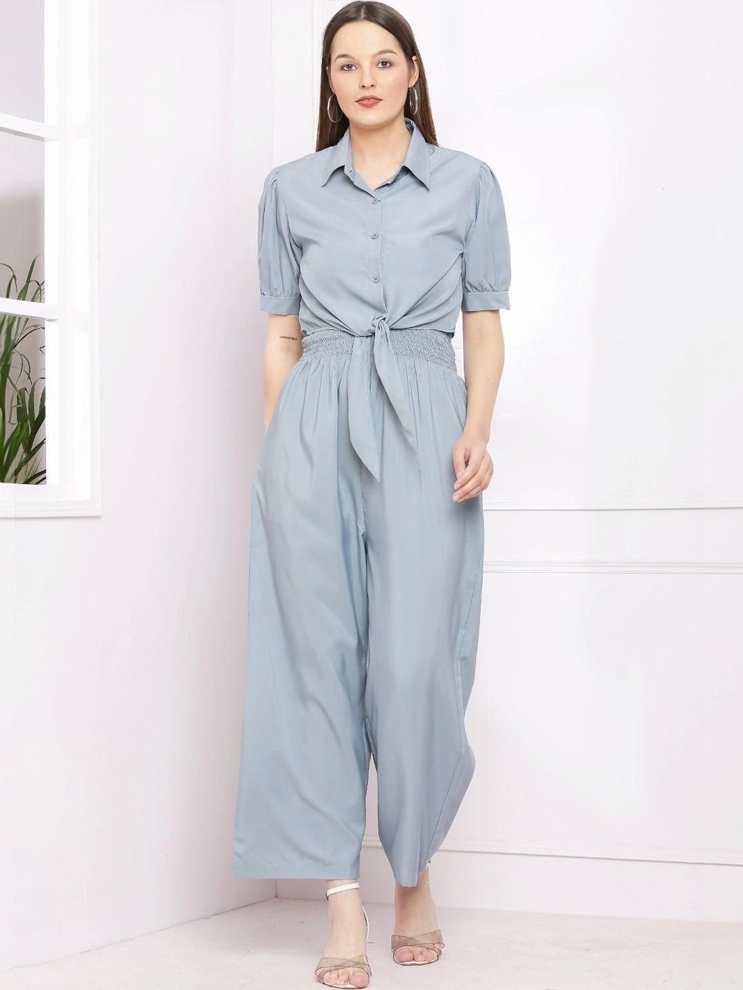 ZESHE MESHE Puff Sleeve Maxi Dress