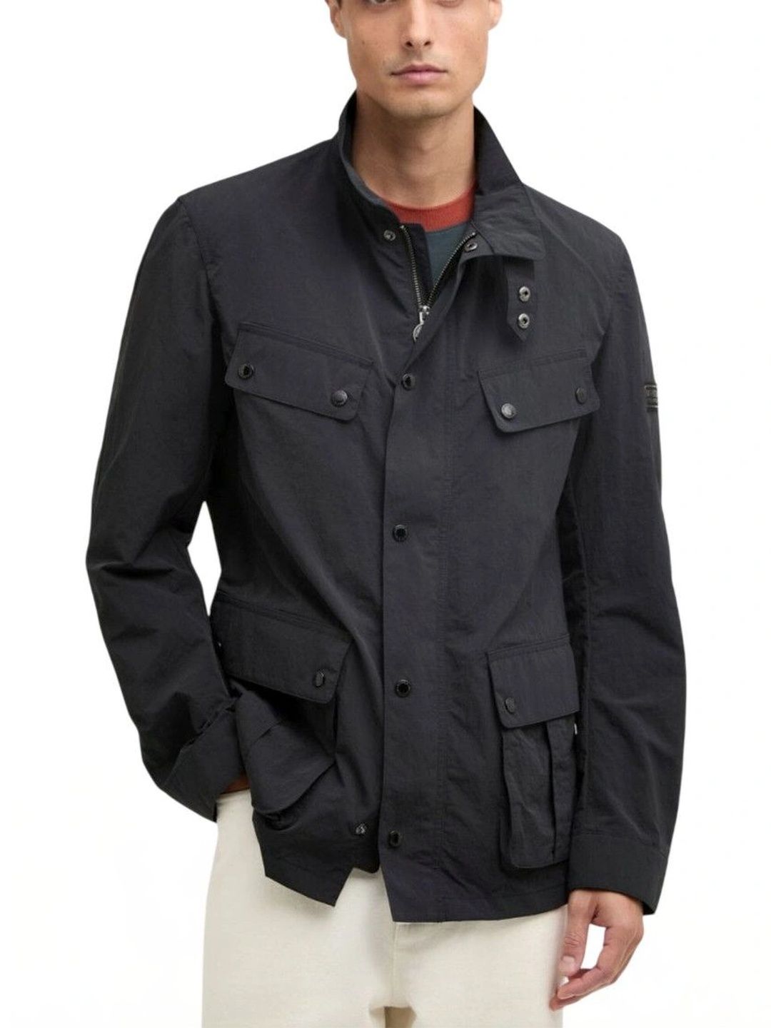 Barbour Black Mock Collar Jacket