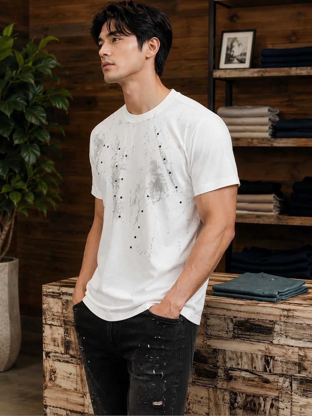 BIGCAPS Men Printed T-shirt