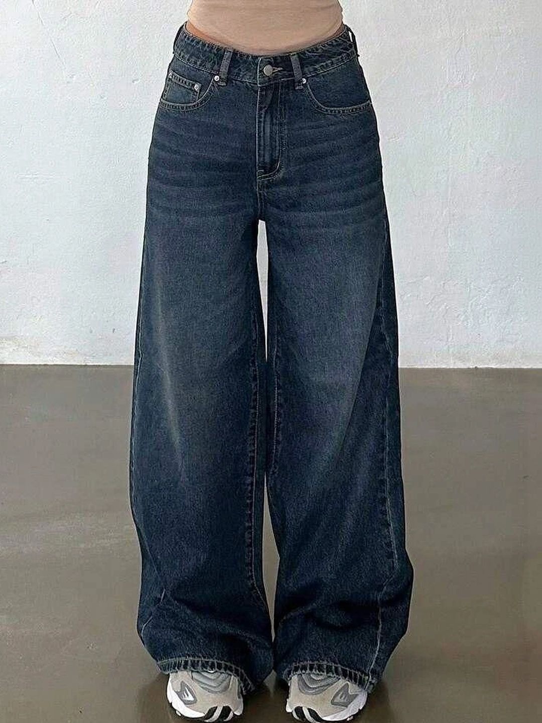 ZUYA Women Wide Leg High-Rise Jeans
