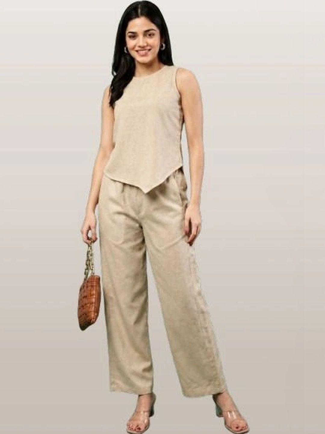 CLOTHINK INDIA Women Top with Palazzos