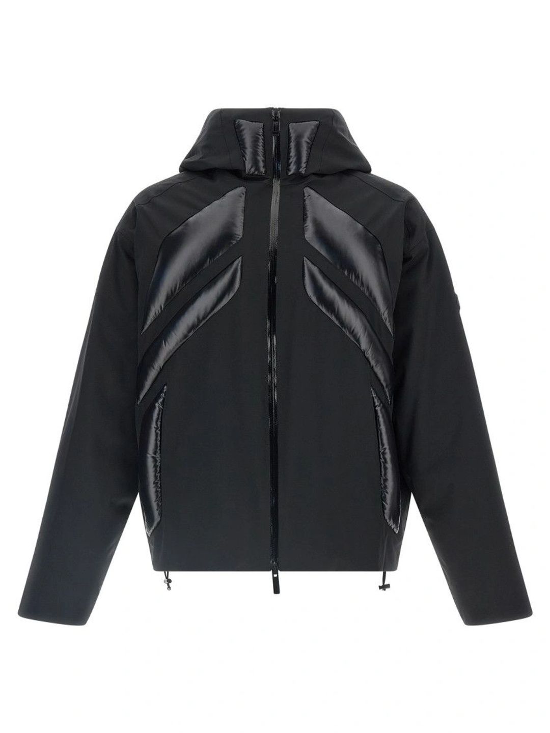 Moncler Black Solid Hood Jacket