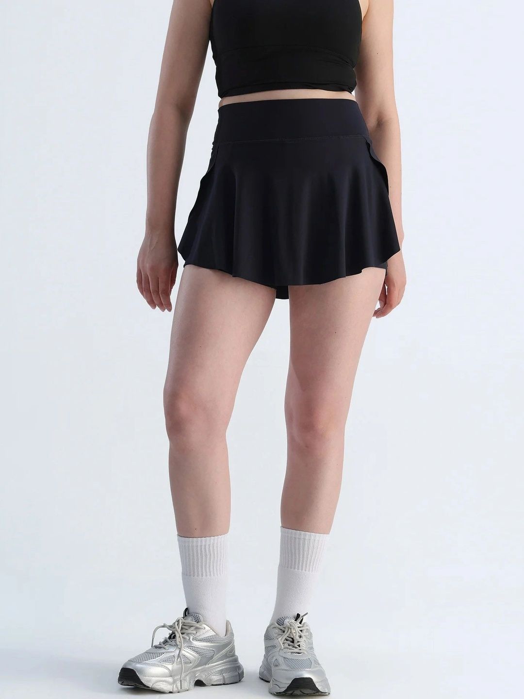 Cava Black Swirl Tennis Skorts
