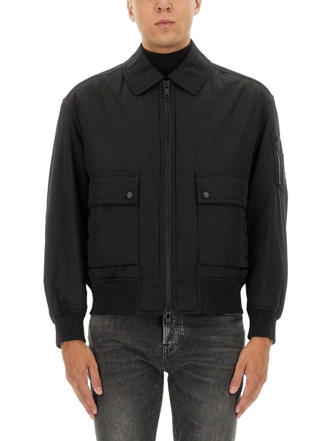 BOSS Black Shirt Collar Jacket