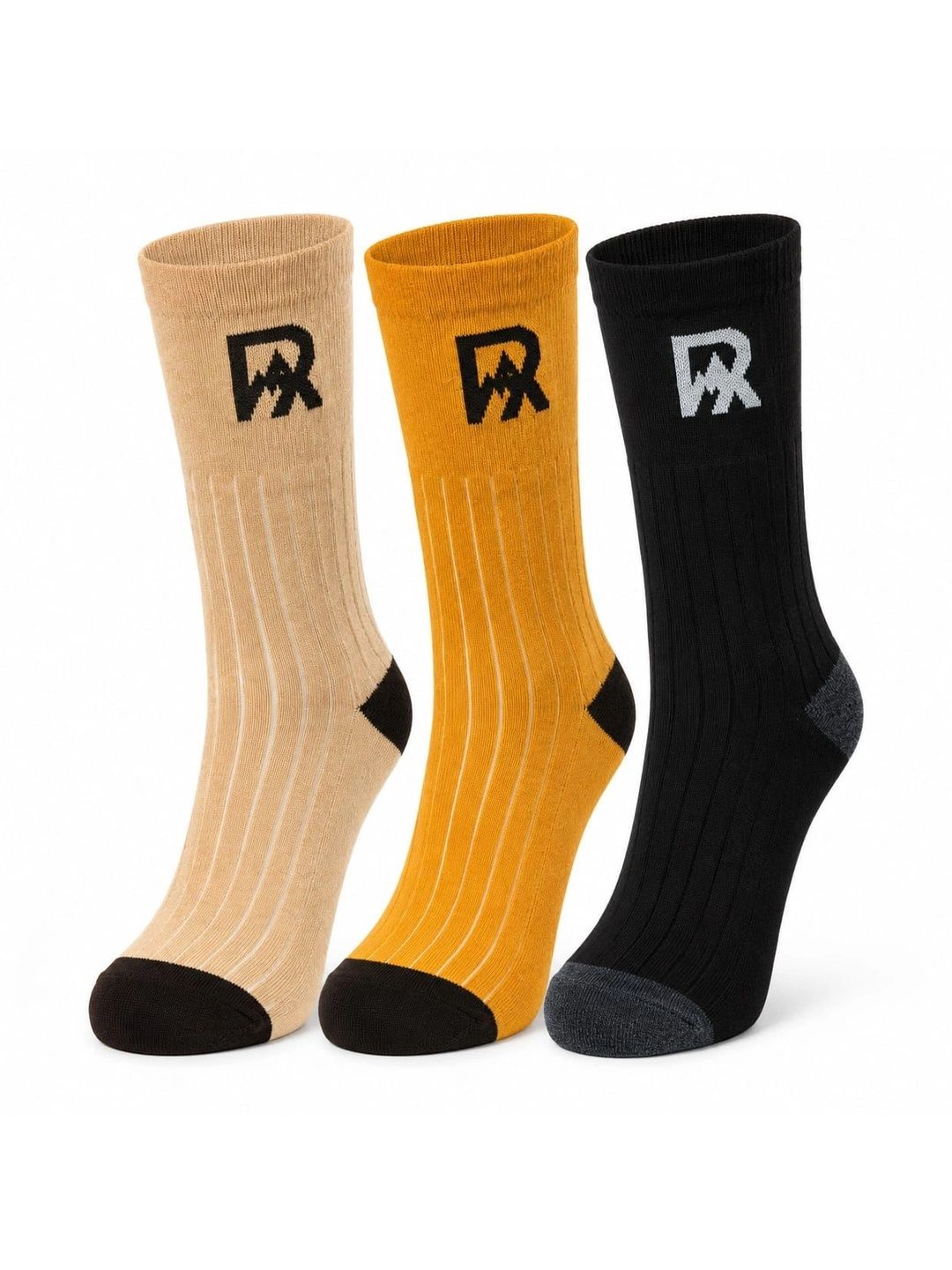 Roadster Men Pack of 3 Cotton Blend Assorted Patterned Calf Length Socks