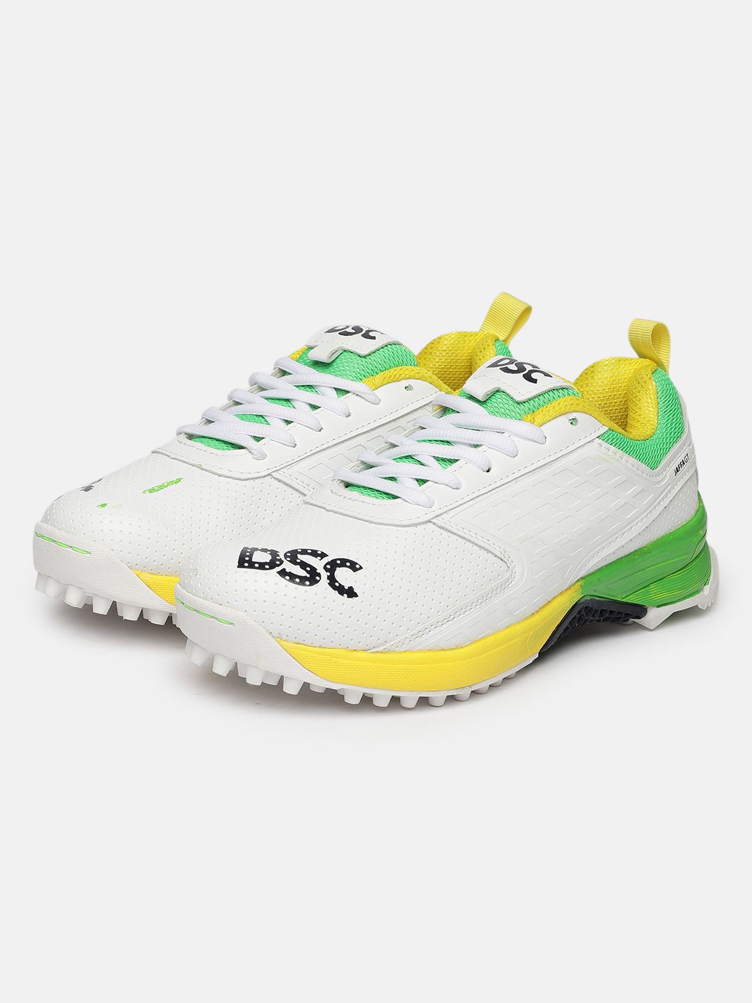 DSC Men Jaffa GT White Lace-Up Cricket Shoes
