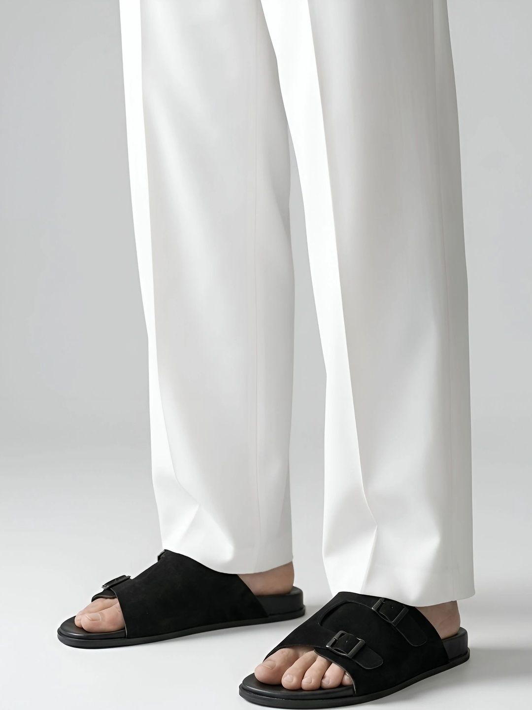 MICHEAL FERAAS Men Suede Comfort Sandals
