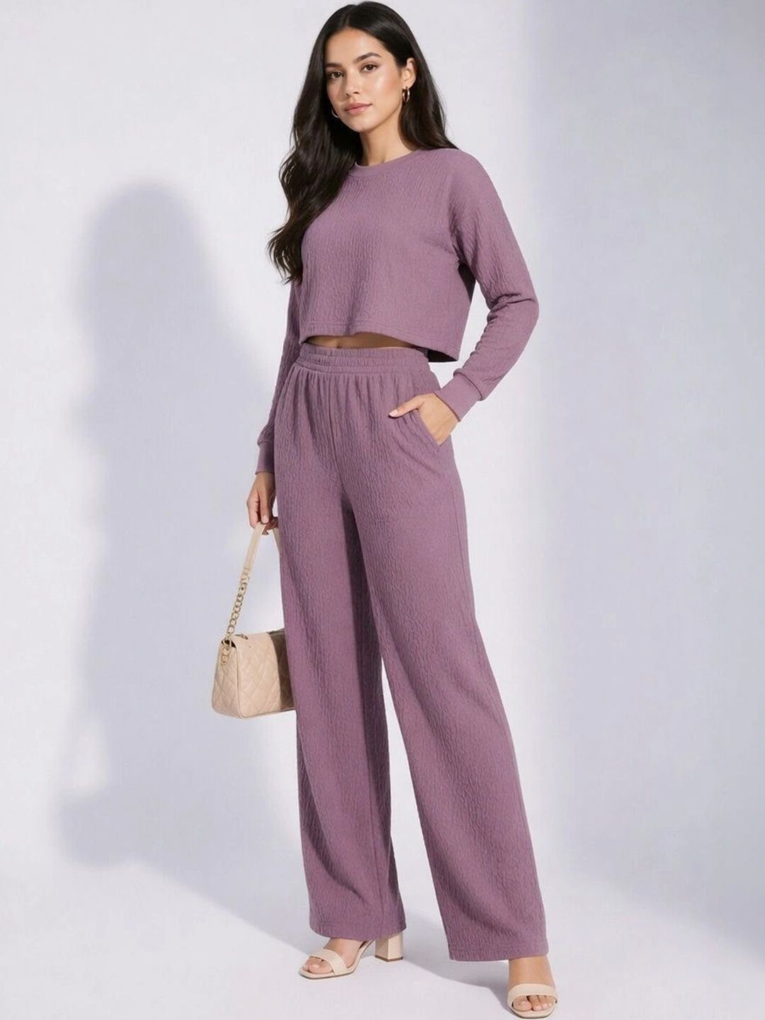 Merira Self Design Top with Trousers