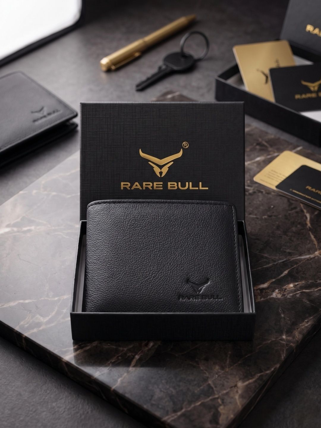 RARE BULL Men Leather Wallets