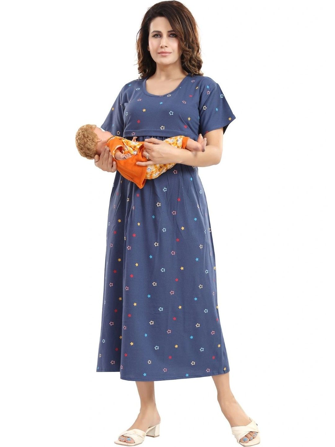 Fabme Printed Nightdress