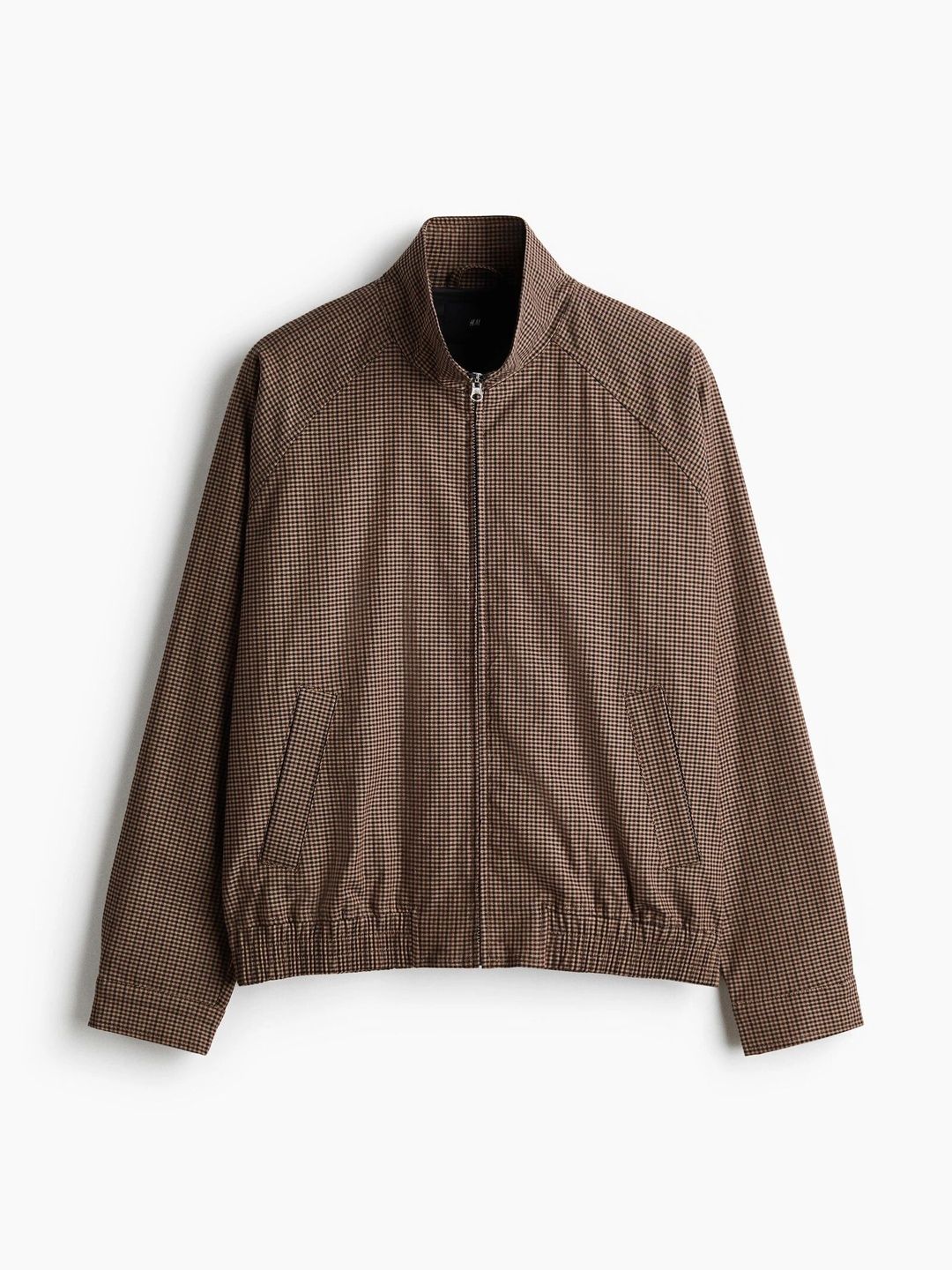 H&M Men Checked Bomber Jacket