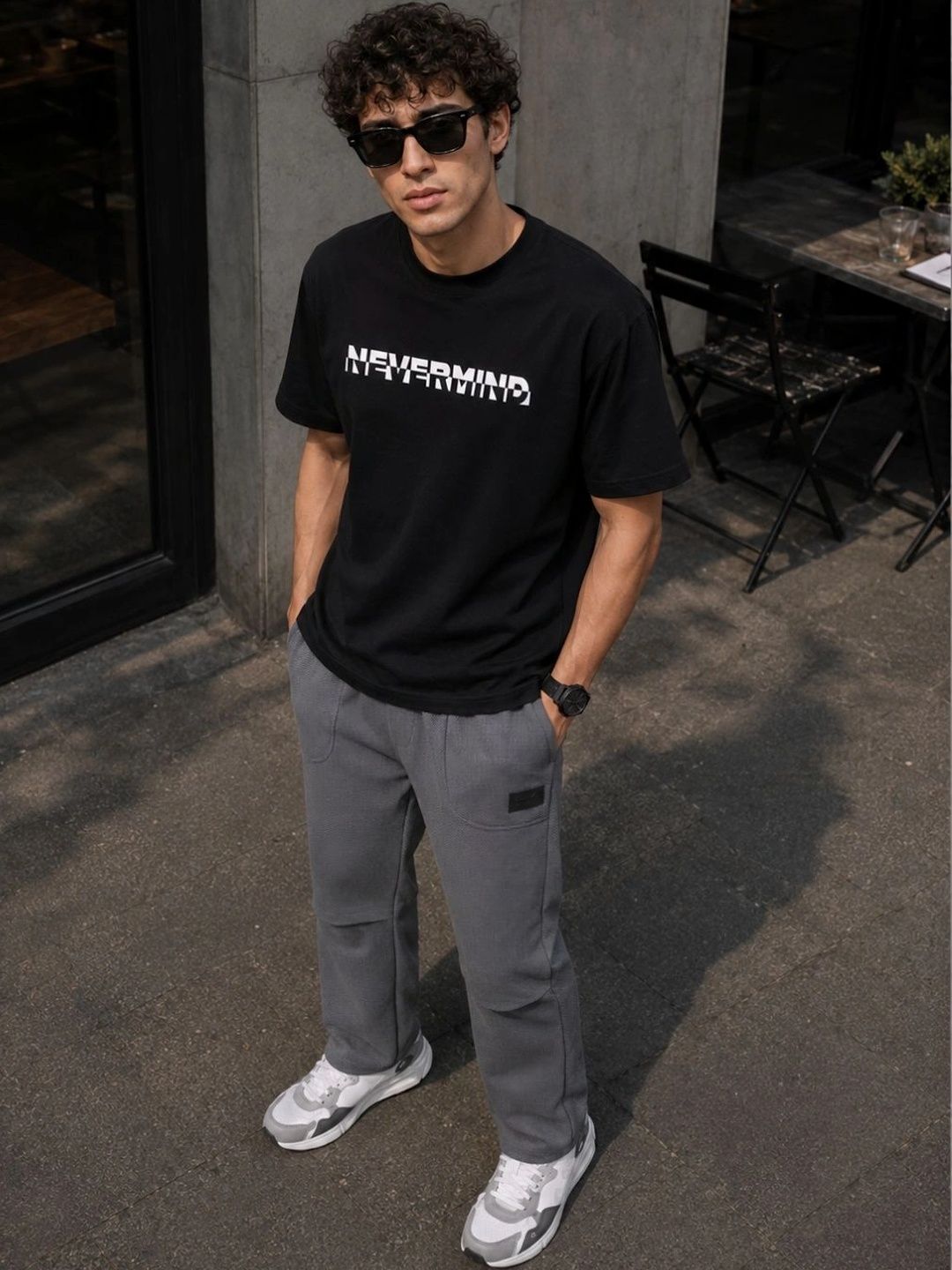 MADSTO MADSTO Cotton Printed T-shirt with Trousers