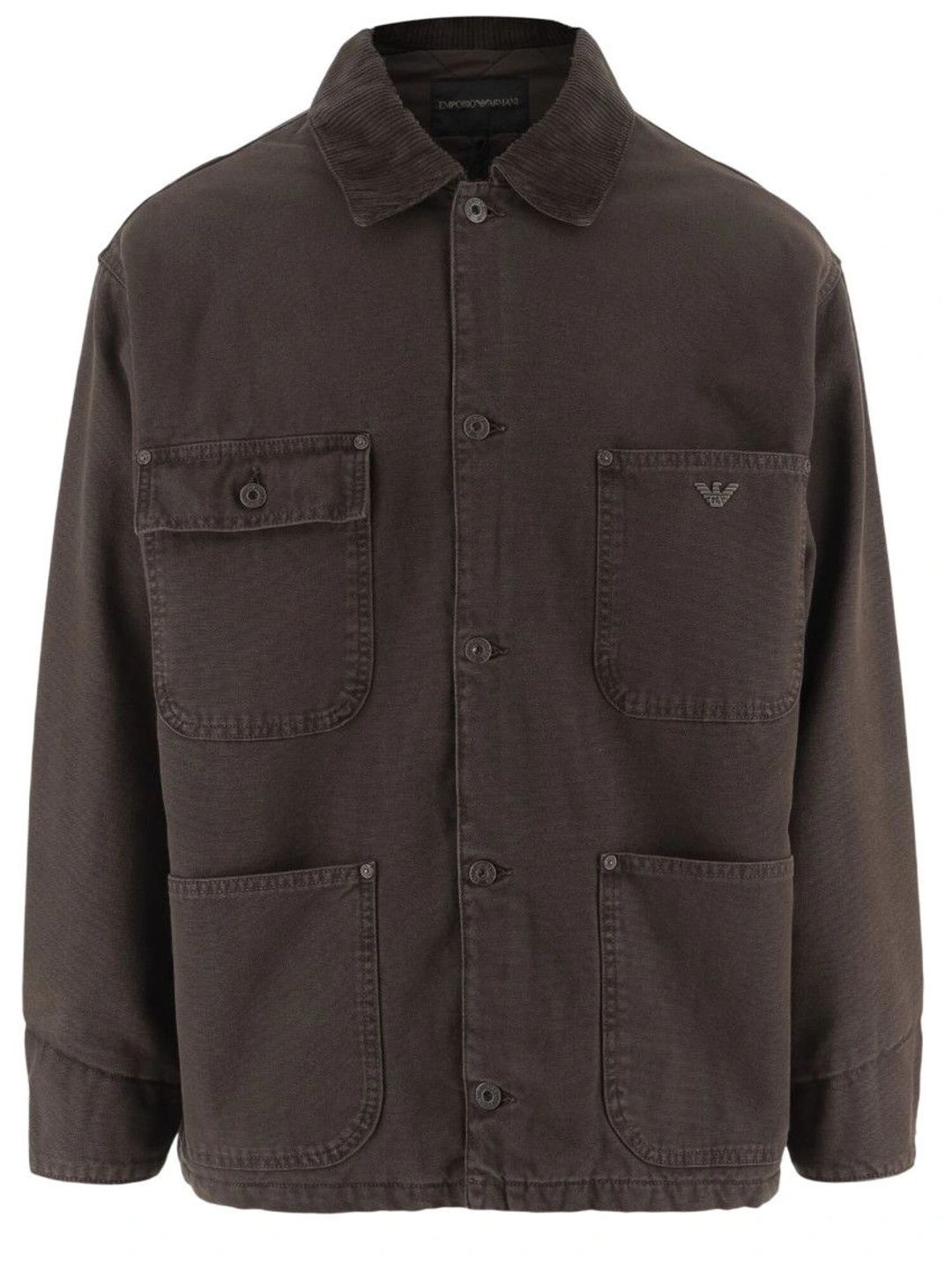 Emporio Armani Brown Shirt Collar Jacket