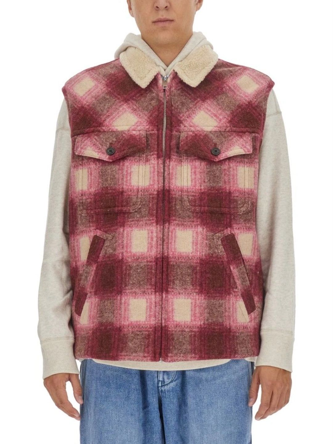 Isabel Marant Purple Plaid Regular Jacket