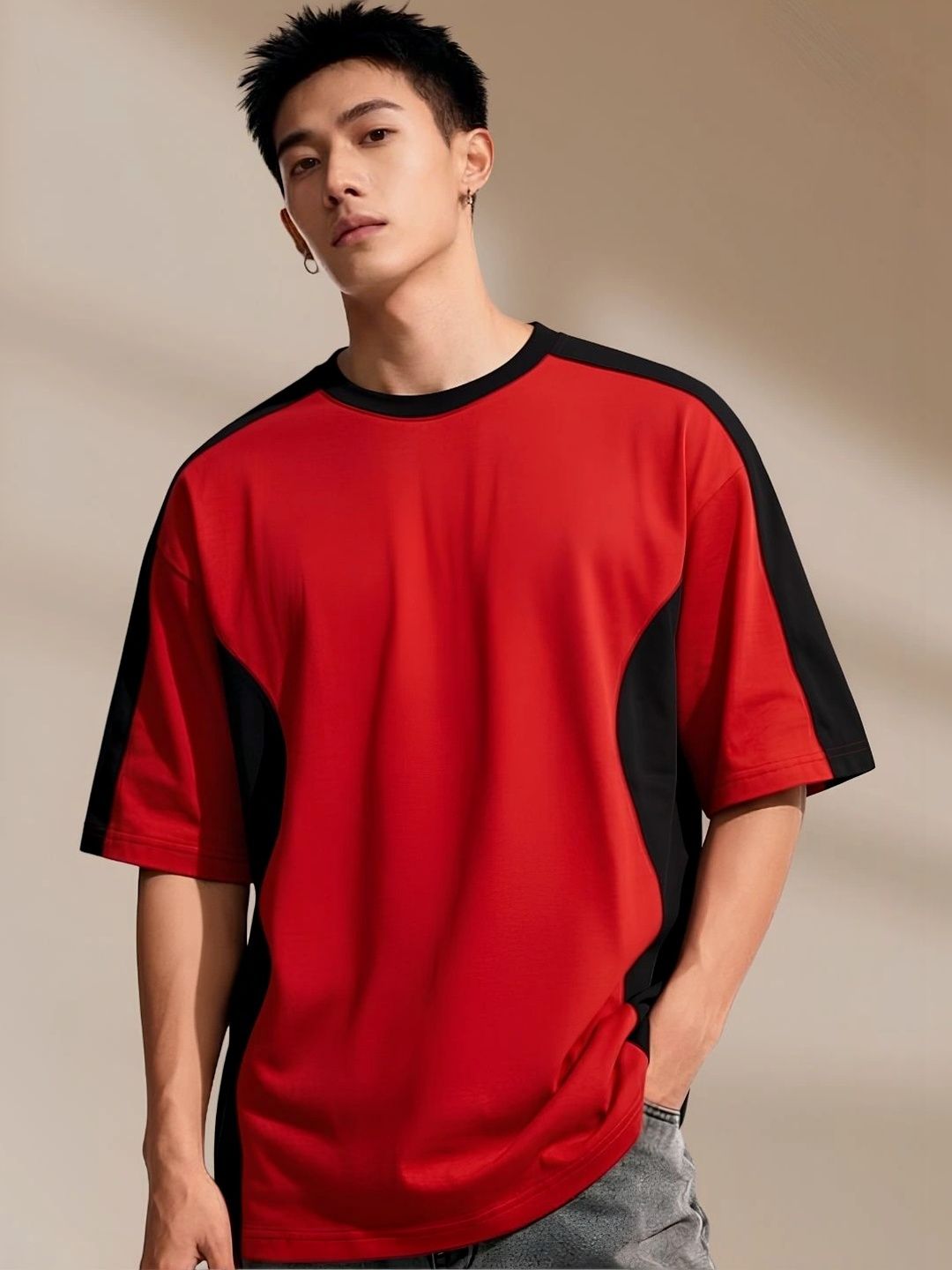 Cool Plus Men Colourblocked T-shirt