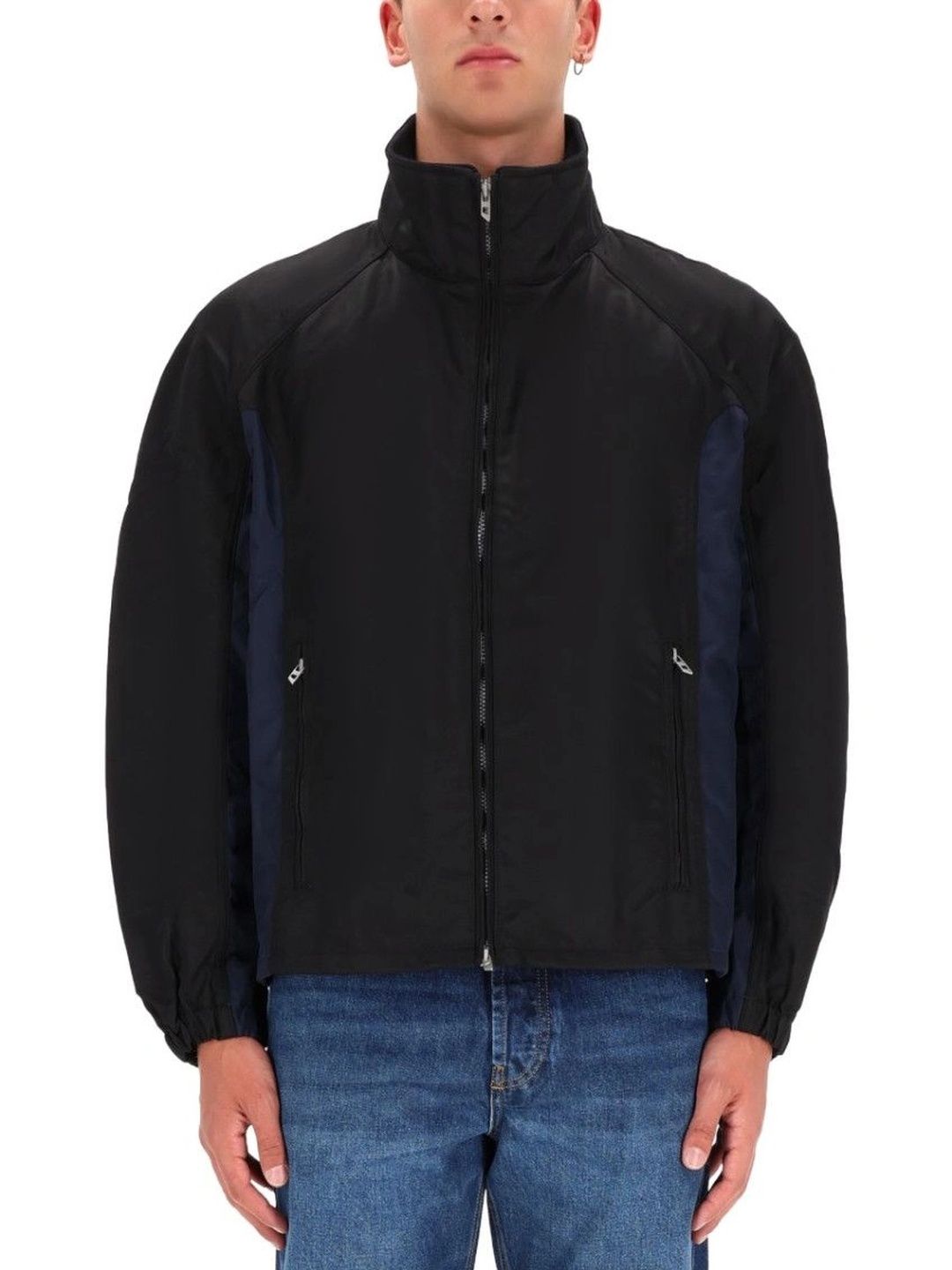 DIESEL Black Color Block Jacket