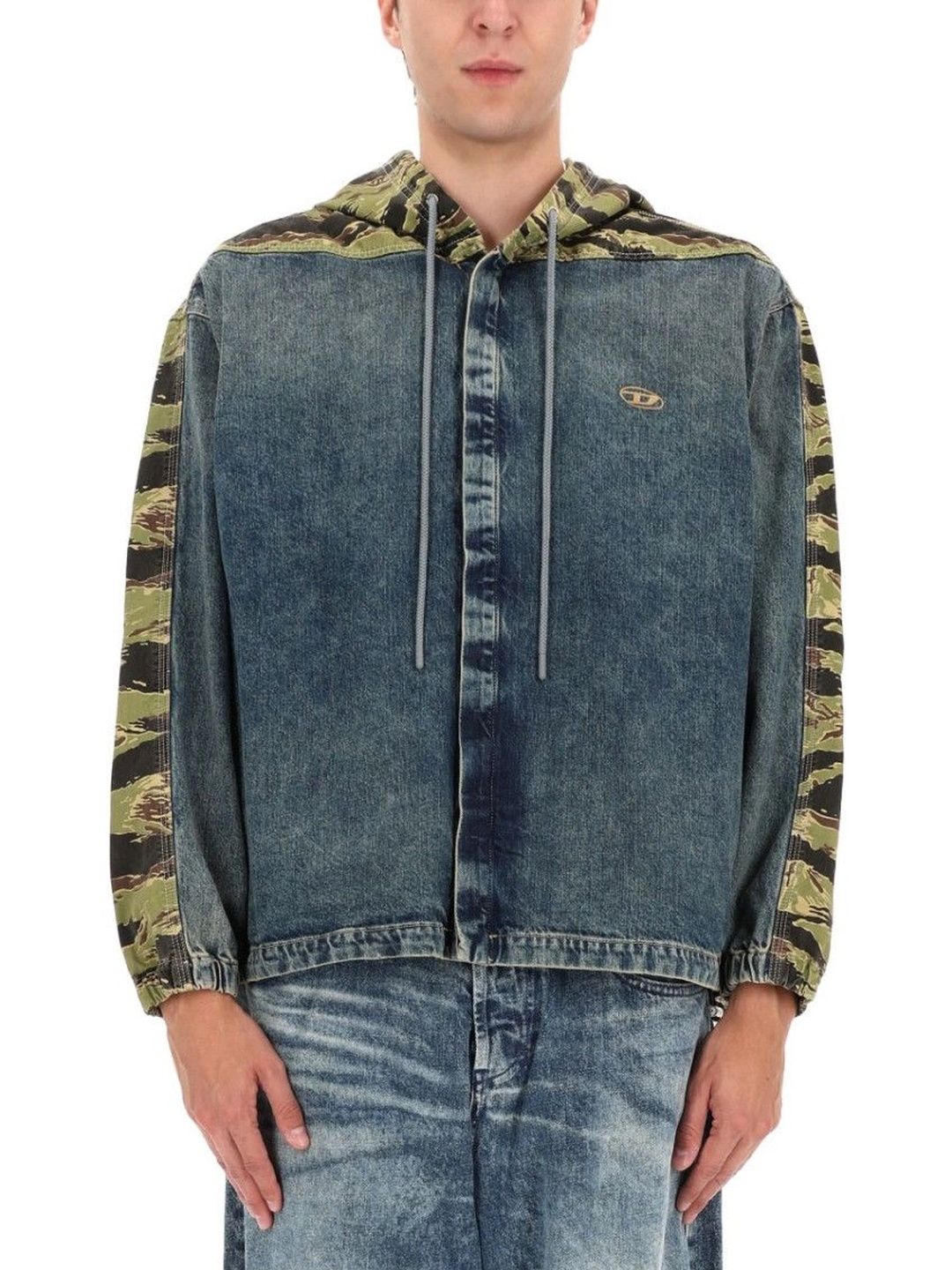 DIESEL Blue Camo Hood Jacket